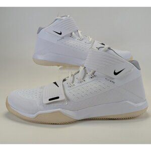 Nike Force Savage Turf Mid Pro Football Cleats White/Black AQ8130-100 Men’s 13